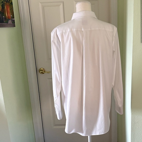 Brooks Brothers Classic Fit White No Iron Stretch Long Sleeve Shirt Size 16 - Picture 5 of 7